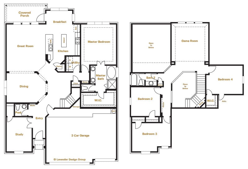4563 Patterson Miralomas Floorplan | Sitterle Homes