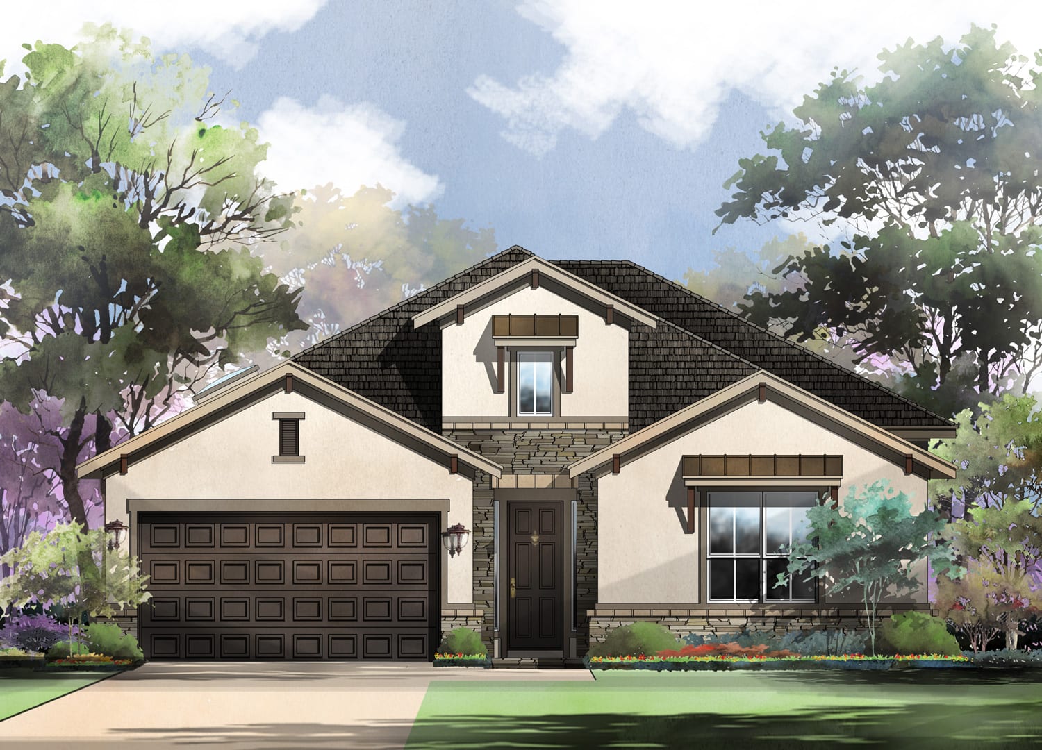 Durango Elevation B | Ranches at Creekside | Sitterle Homes
