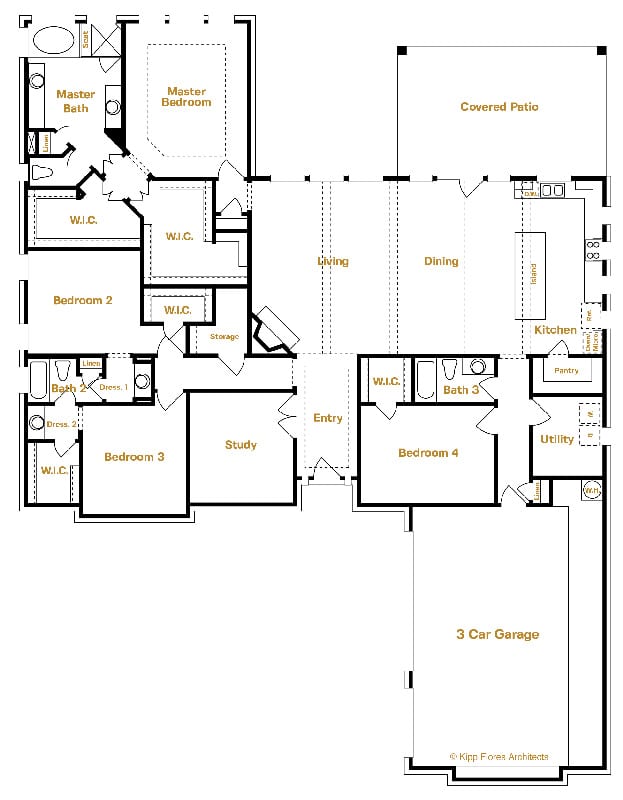 7020 Cheyenne Floor Plan | Belle Oaks | Sitterle Homes