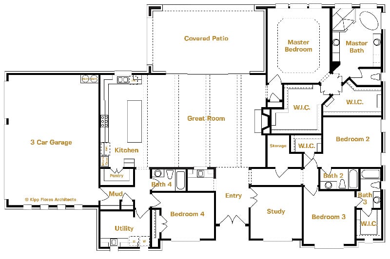 9004 Wimberly Floor Plan | Belle Oaks | Sitterle Homes