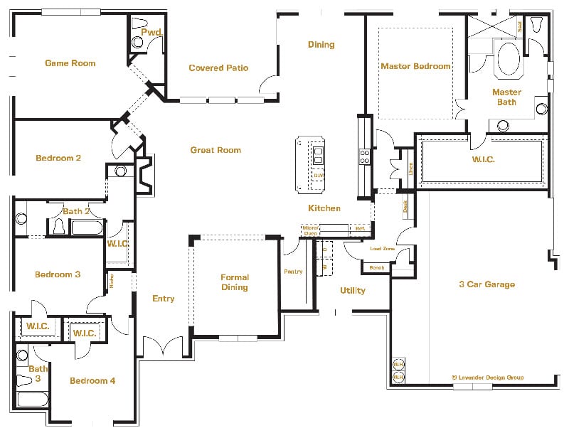 Granshire 7005 Belle Oaks | Floor Plan | Sitterle Homes