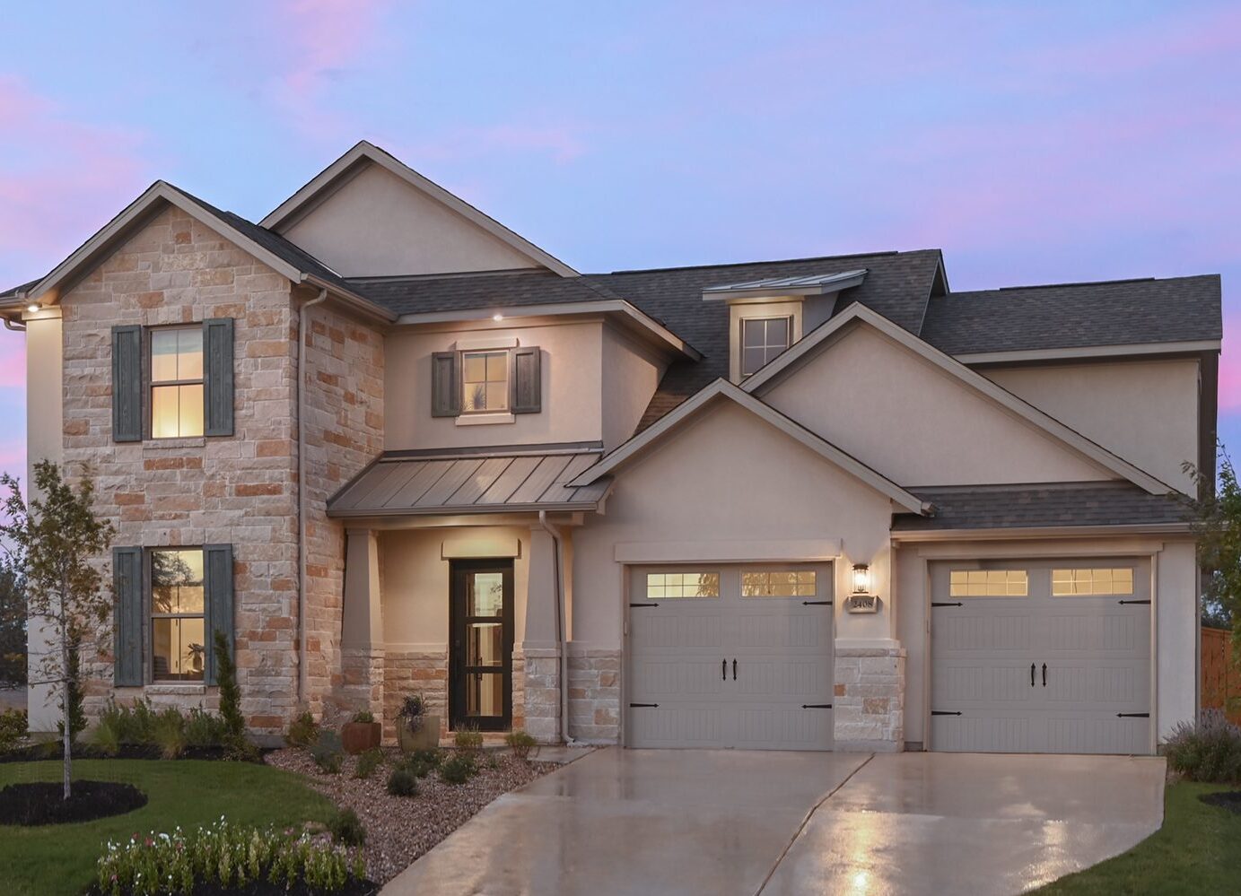 Sitterle Homes in Highland Village - Model Exterior