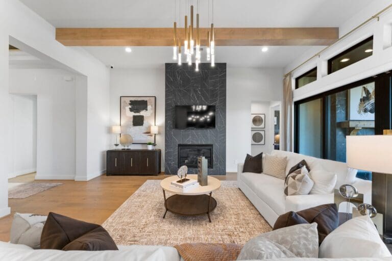 new construction homes magnolia open-concept living area