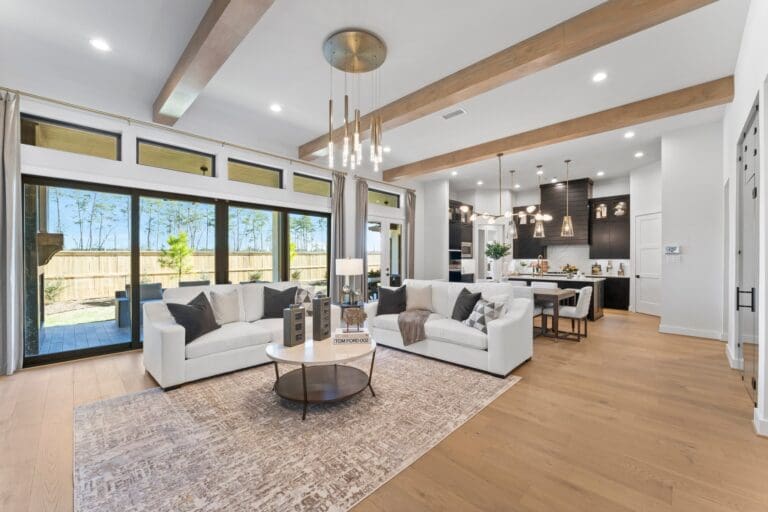 new construction homes magnolia open-concept living room