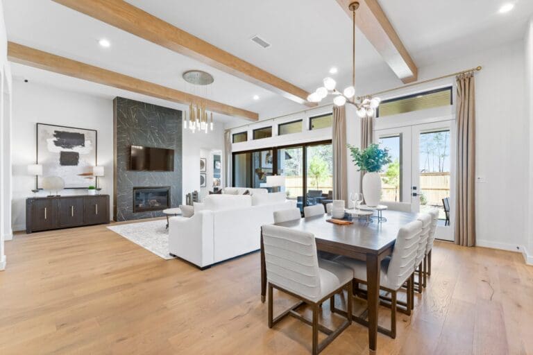 new construction homes magnolia open-concept living area