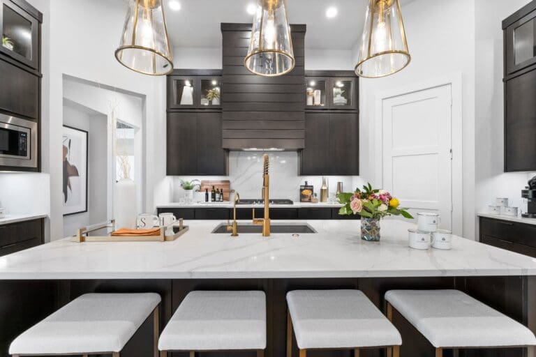 new build homes magnolia modern kitchen with island