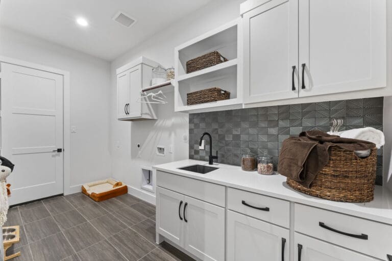 new build homes magnolia modern laundry room