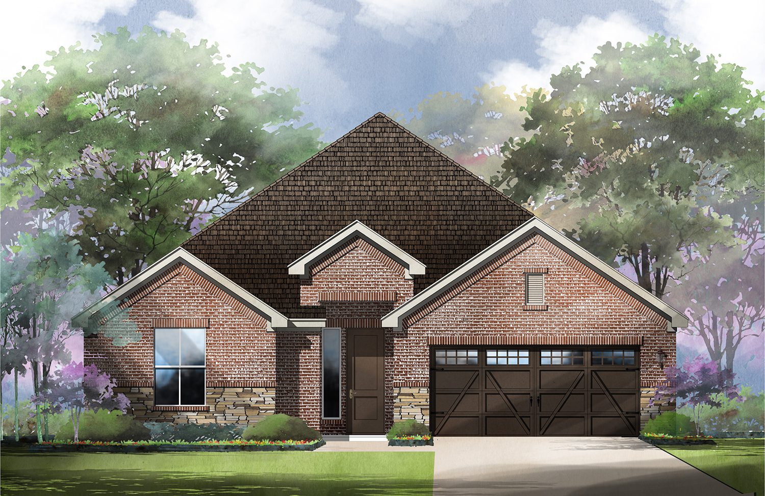 Spicewood Plan Elevation A Rendering