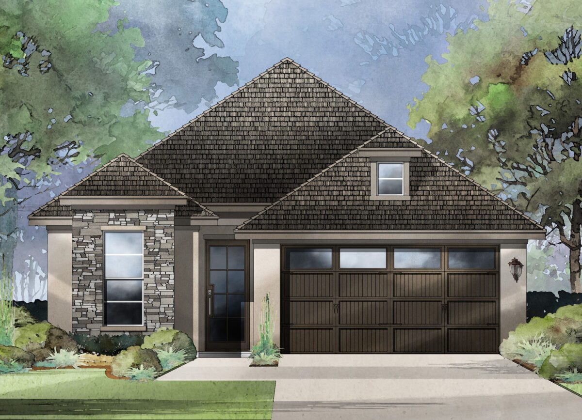 Castlehill Floor Plan in The Colony, Bastrop TX | Sitterle Homes