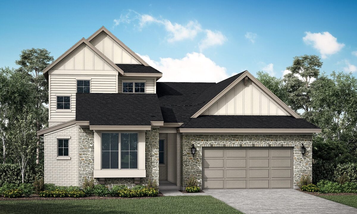Polperro Floor Plan Elevation A in Audubon 60's, Magnolia | Sitterle Homes