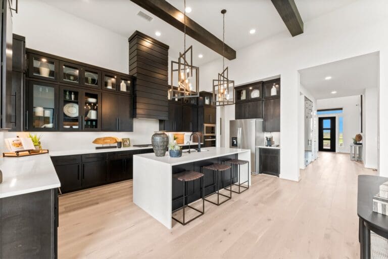 new build homes grand prairie modern kitchen