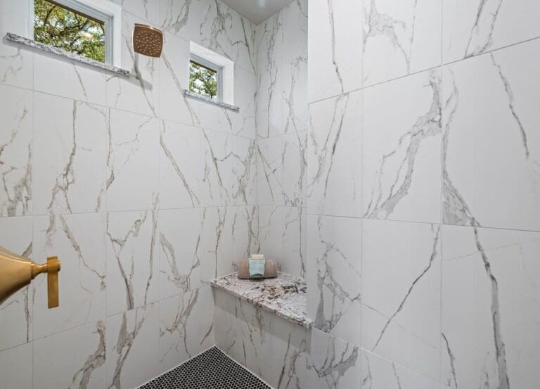 Whitehall Floor Plan in The Colony, Bastrop | Sitterle Homes Master Bathroom Shower