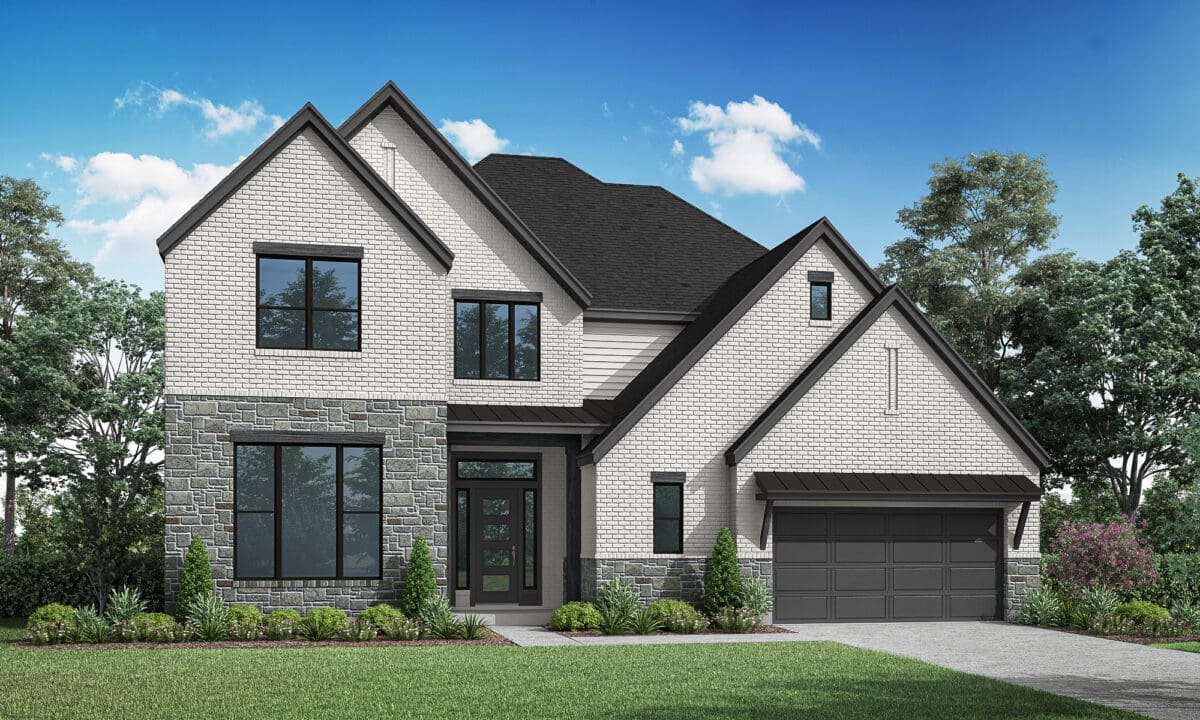 Rosedale Floor Plan Elevation A Stewarts Forest Conroe | Sitterle Homes